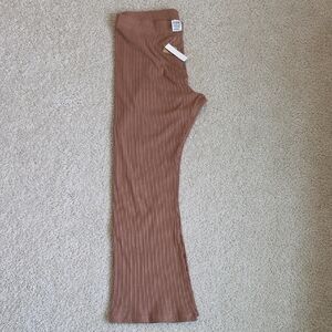 PINK Victoria's Secret Tan Ribbed Pants